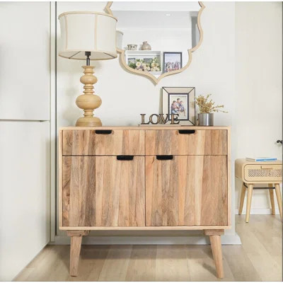 2 -Door Accent Cabinet (Natural Wood) | Wayfair North America