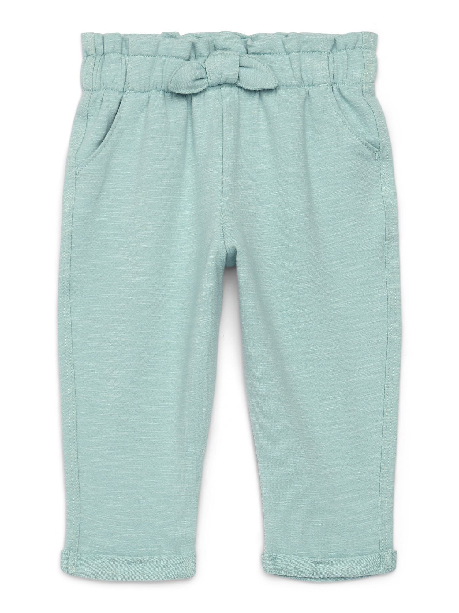 Garanimals Baby Girl French Terry Cloth Pants, Sizes 0M-24M | Walmart (US)