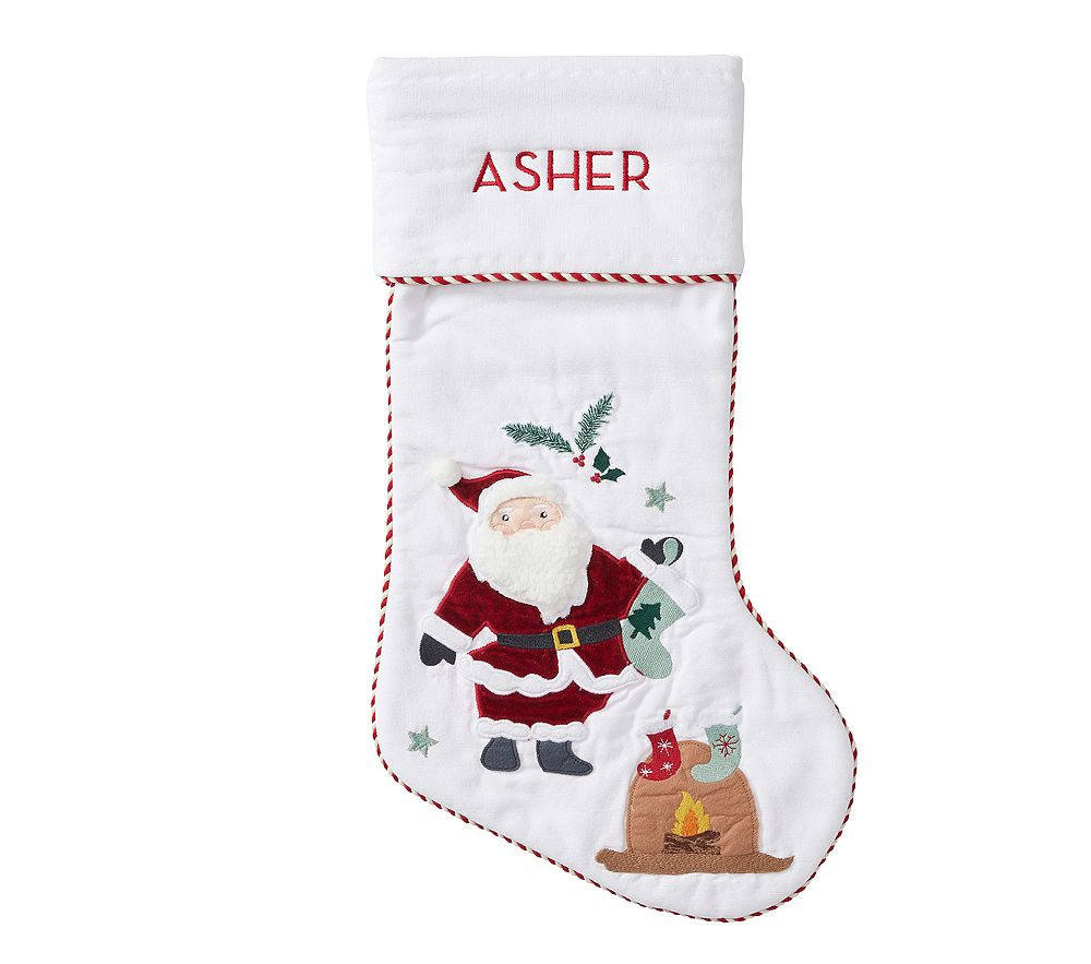 Candy Cane Lane Stockings Santa | Pottery Barn Kids
