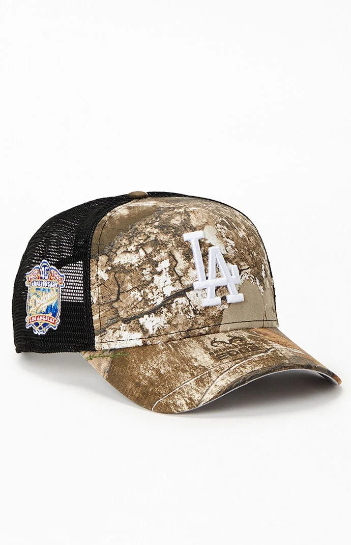 New Era LA Dodgers Camo 9FORTY Trucker Hat in Camouflage | PacSun