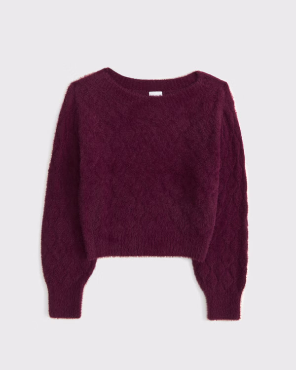 girls cozy slash sweater | girls tops | Abercrombie.com | Abercrombie & Fitch (US)