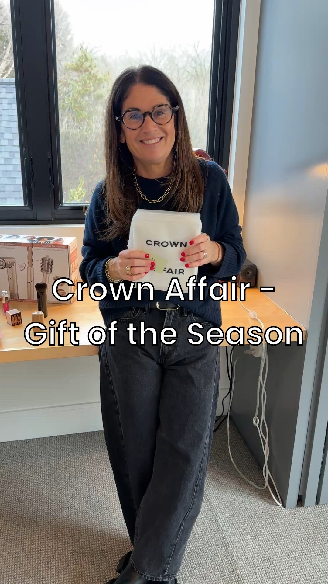 The Crown Affair hair towel is a great for this season!