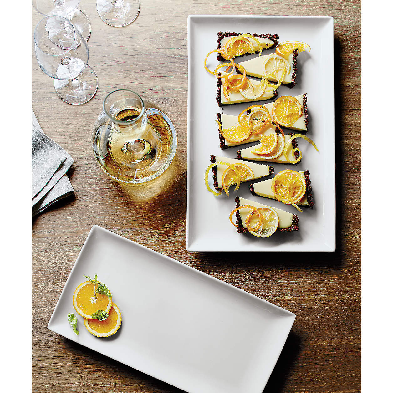 White Rectangular Platter + Reviews | Crate & Barrel | Crate & Barrel