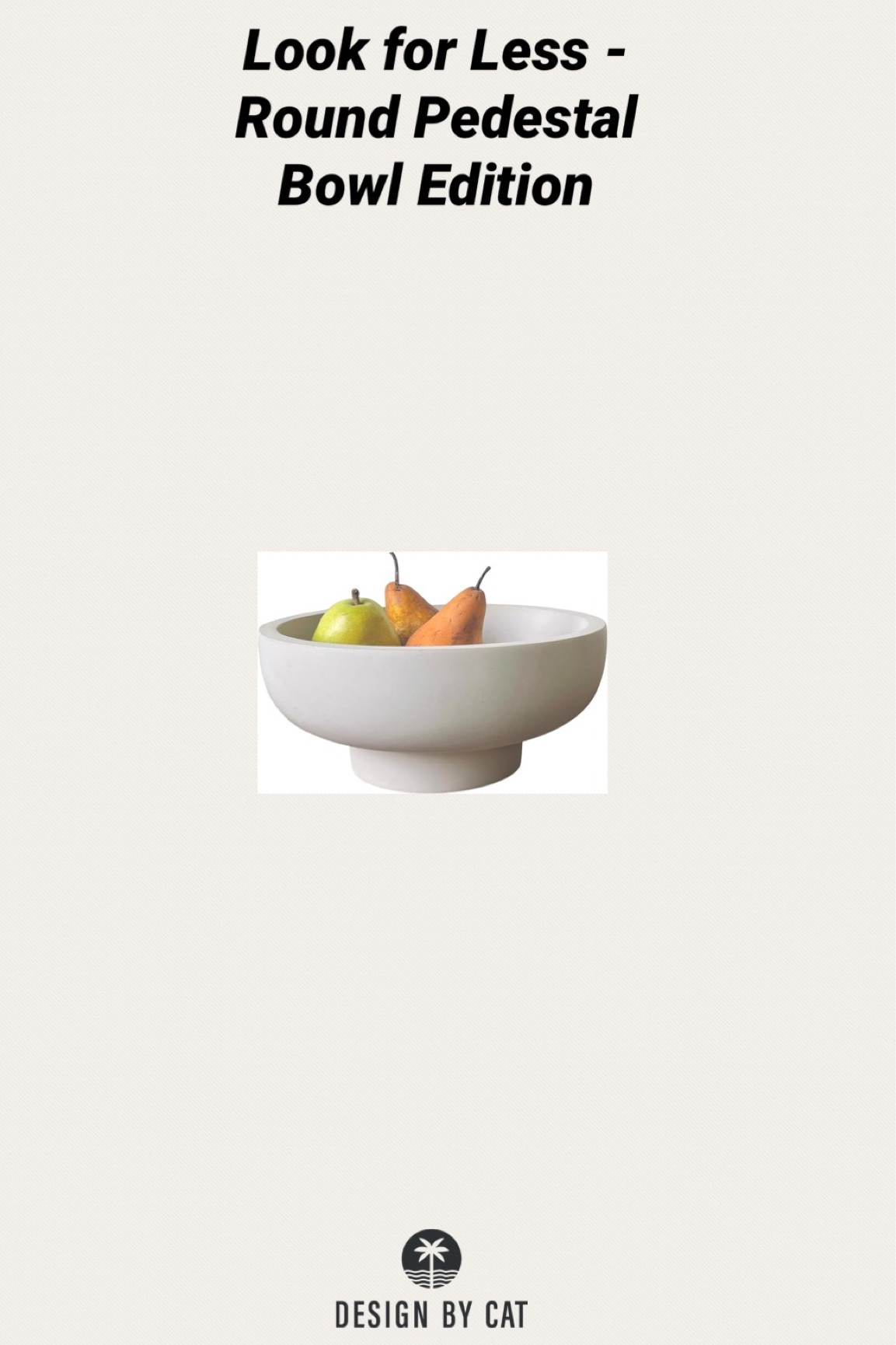 Look for Less - Round Pedestal Bowl Edition
Round gray concrete bowl
Pedestal bowl

#LTKhome