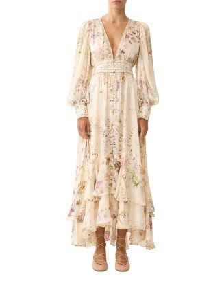 Silk Button Front Dress | Bloomingdale's (US)
