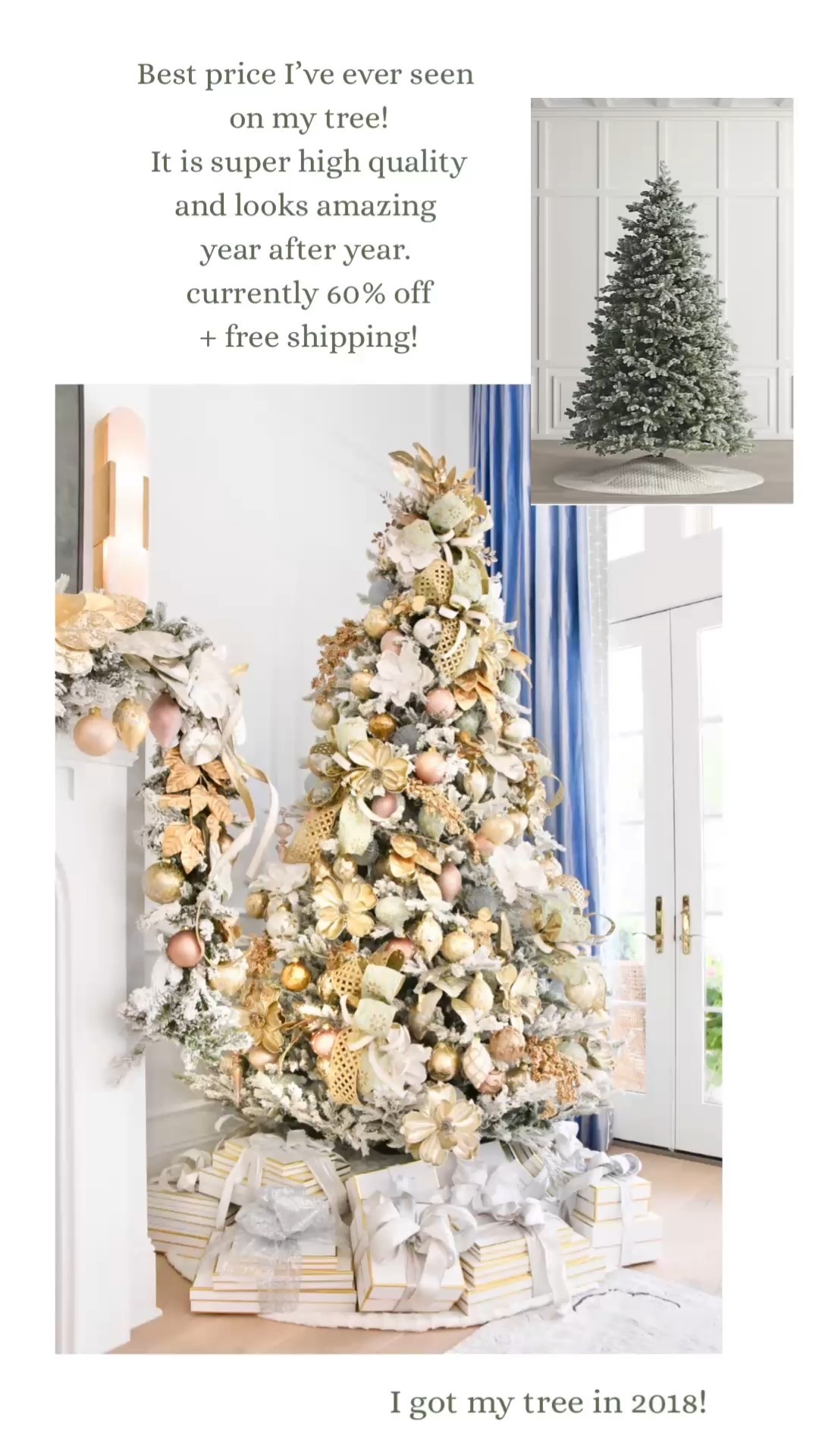Christmas tree sale! 60% off this gorgeous tree!

#LTKHoliday
