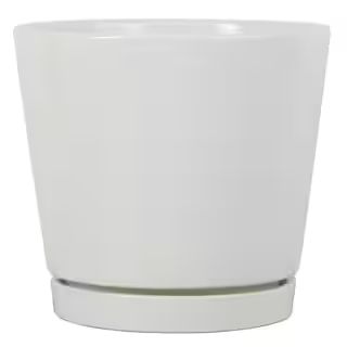 Trendspot 8 in. White Knack Ceramic Planter-CR01721S-08W - The Home Depot | The Home Depot