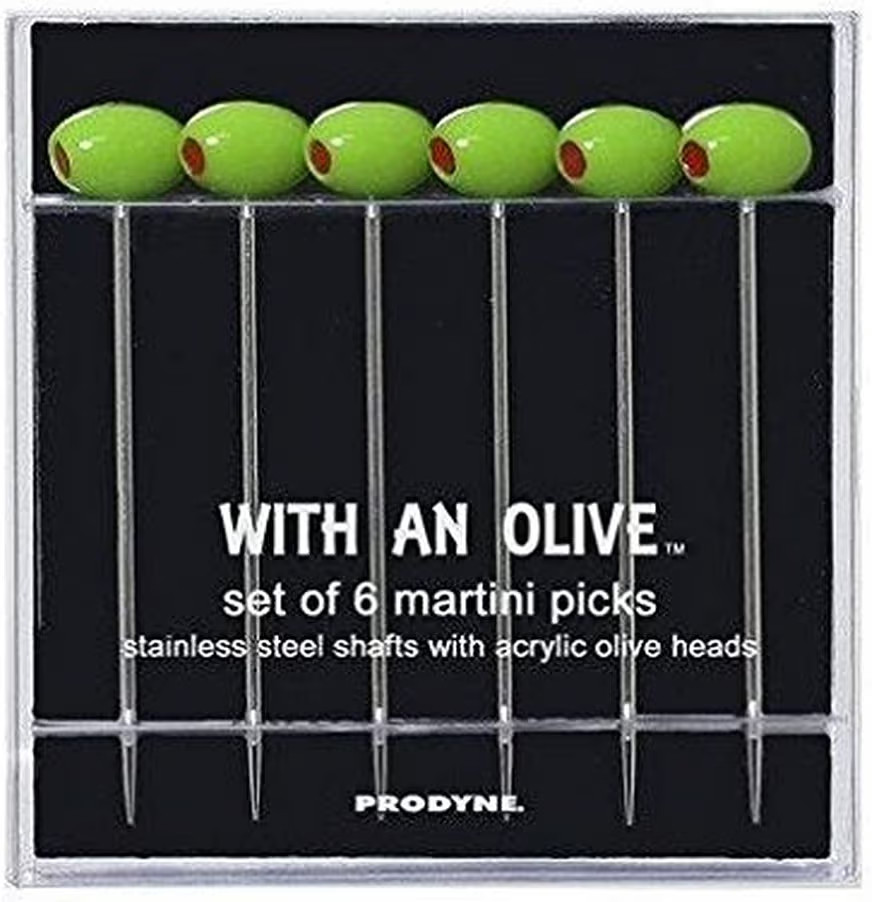 Prodyne Cocktail Picks, Set of 6, Green | Amazon (US)