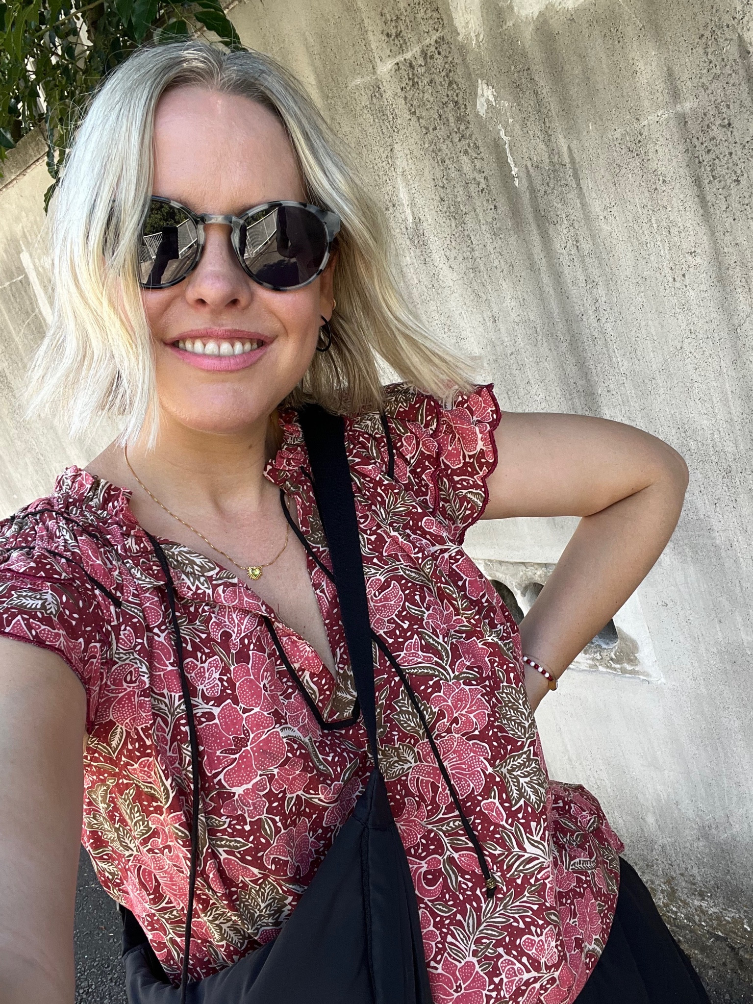 Black Trousers, Monki, Round Mini Shoulder Bag, UNIQLO, Blouse in Red, Trouva 

#LTKstyletip #LTKeurope #LTKSeasonal