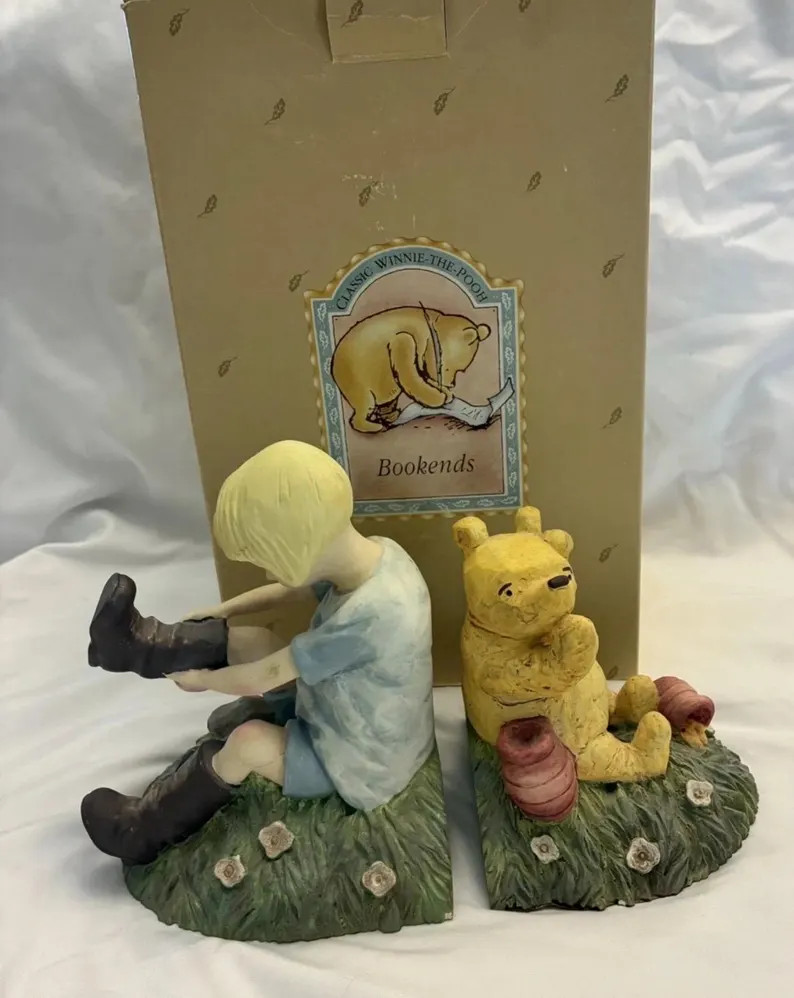 Vintage Disney Charpente Winnie the Pooh Bookends Pooh and Christopher Robin - Etsy | Etsy (Global)
