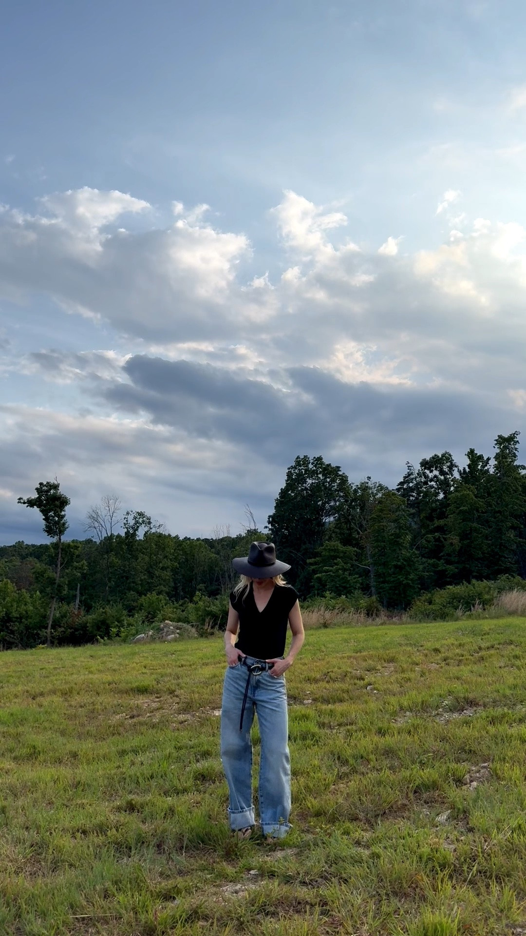 Casual summer outfit, country concert, @Zara baggy cuffed jeans, leather wrap belt, @Janessa Leone straw hat

#LTKSeasonal #LTKSaleAlert #LTKOver40