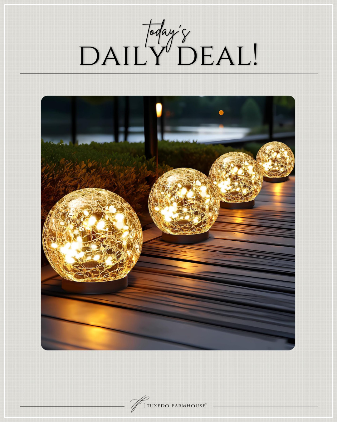 Solar Globe Lights Outdoor Waterproof-Solar Balls for Garden-Cracked Glass Ball Solar Lights Outdoor-Solar Orbs for Outside-Outdoor Decorations for Patio and Yard Lawn Backyard Decor
 

 #LTKSeasonal #LTKHome #LTKSaleAlert