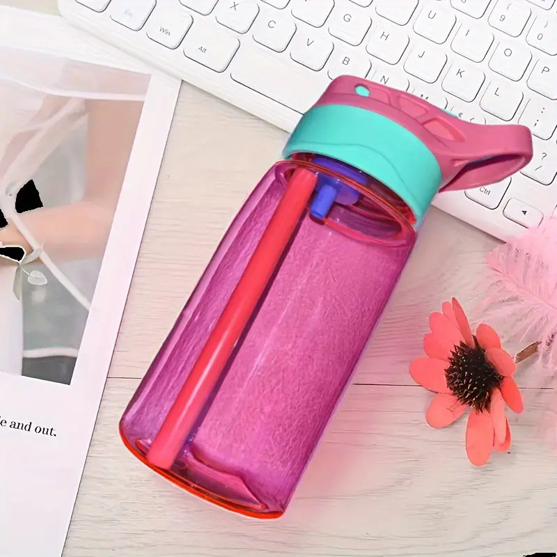 16.2ooz Leak proof Cartoon Straw Cup Outdoor Activity Straw - Temu | Temu Affiliate Program