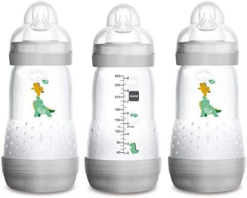 MAM Easy Start Anti-Colic Bottle, Baby Essentials, Medium Flow Bottles with Silicone Nipple, Unis... | Amazon (US)