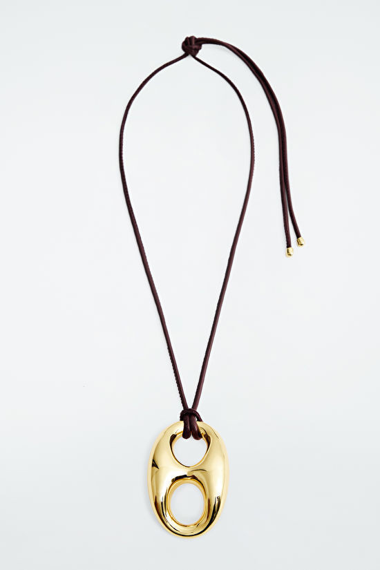 CHUNKY MARINER-PENDANT NECKLACE - GOLD / BROWN - COS | COS (EU)