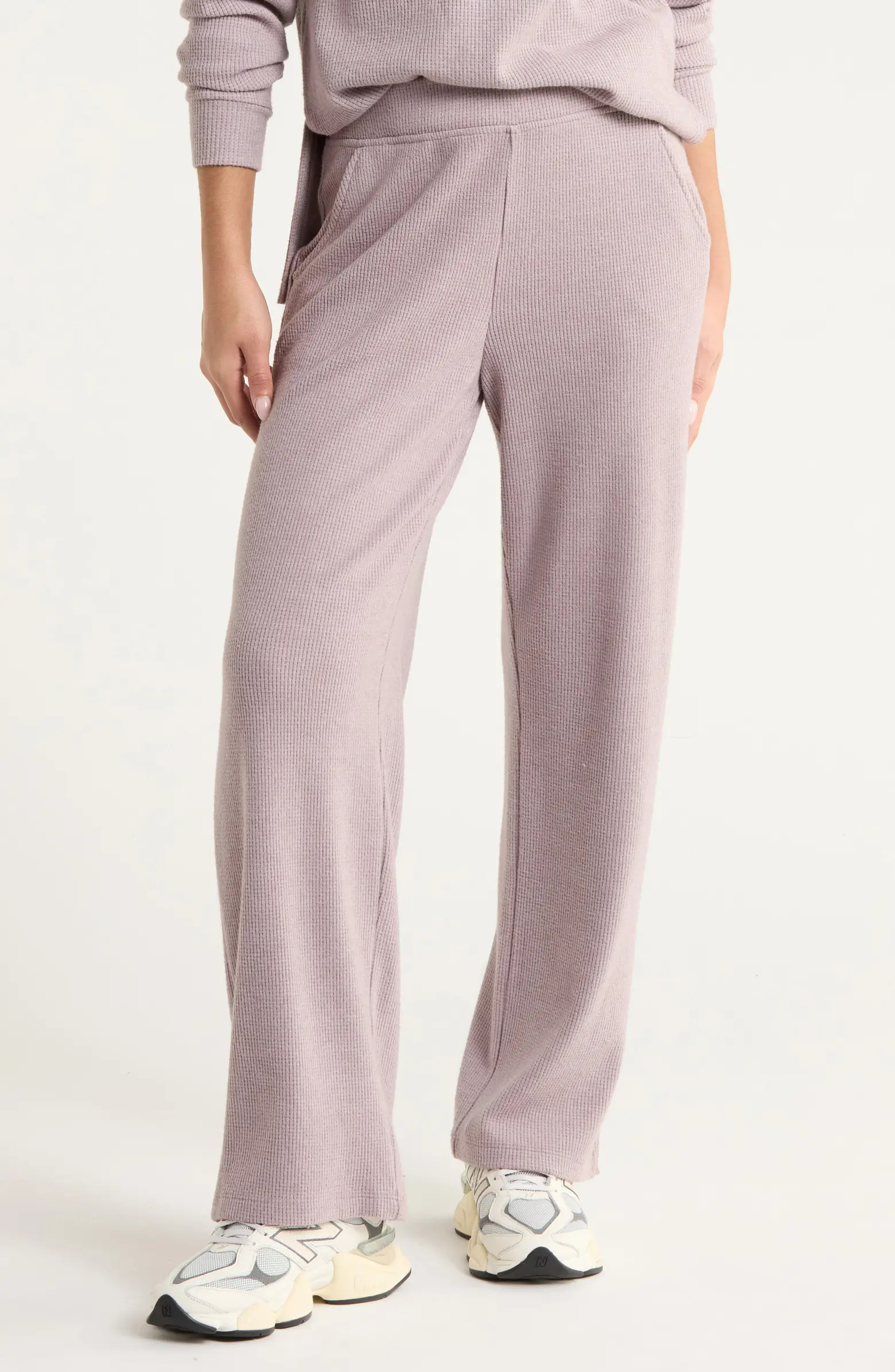 Cozy Waffle Knit Pants | Nordstrom