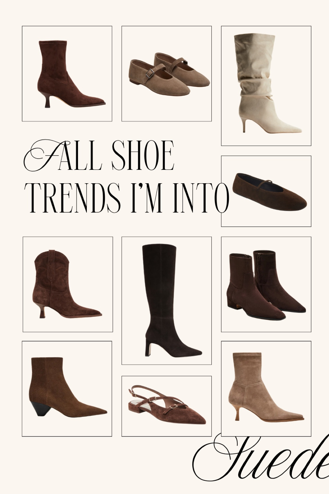 Fall Shoe Trend: Suede | Fall 2024, fall trends 2024, fall 2024 trends, fall trend, trending now, fall must haves, fall wardrobe essentials, fall essentials, fall basics, staple shoes, staple shoe, fall shoes, fall shoe trends, fall trend, fall trends, fall boot, fall boots, fall booties, ankle boots, ankle booties, heel boot, heel boots, heel booties, heeled boots, heeled booties, heeled boot, suede shoes, suede shoe, suede boot, suede boots, suede booties, suede trends, suede trend, suede flats, suede ballet flats, suede sling backs 

#LTKSeasonal #LTKStyleTip #LTKShoeCrush