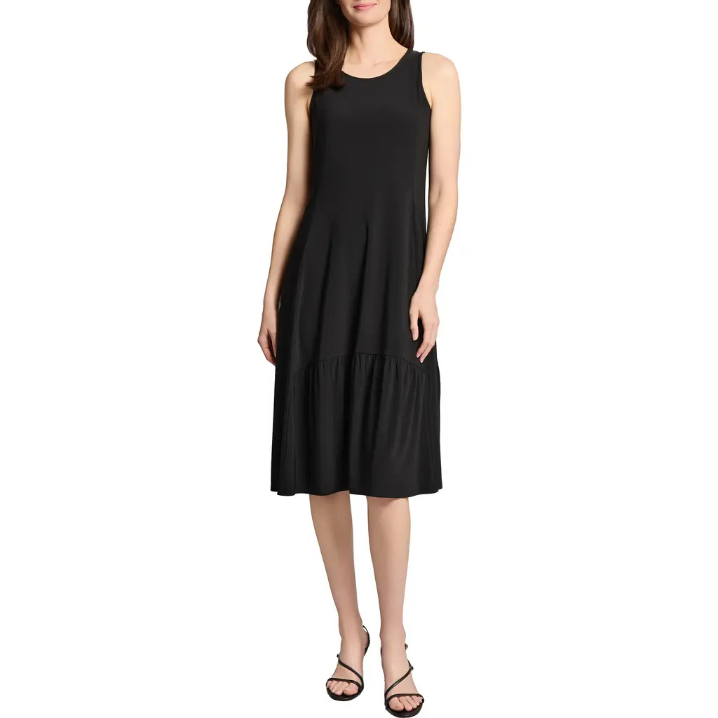 Jones New York Sleeveless High-Low Dress in Jones Black at Nordstrom, Size Medium | Nordstrom
