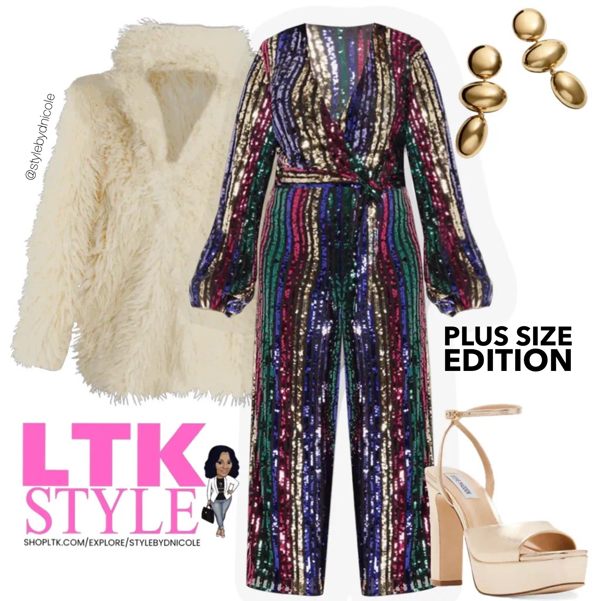 Fabulousity in rainbow! Look so festive and chic with this jumpsuit! 

Available in sizes 14-28! 

#LTKParties #LTKPlusSize #LTKHoliday
