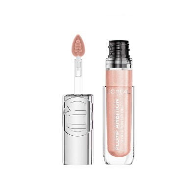 L'Oreal Paris Plump Ambition Hyaluron Lip Oil Shimmer Lip Gloss with Hyaluronic Acid - 170 Quartz Lights - 0.16 fl oz | Target