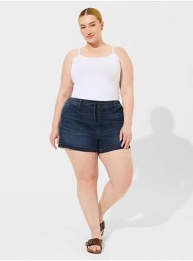 3.5 Inch Weekend Super Soft Denim Mid-Rise Short | Torrid (US & Canada)