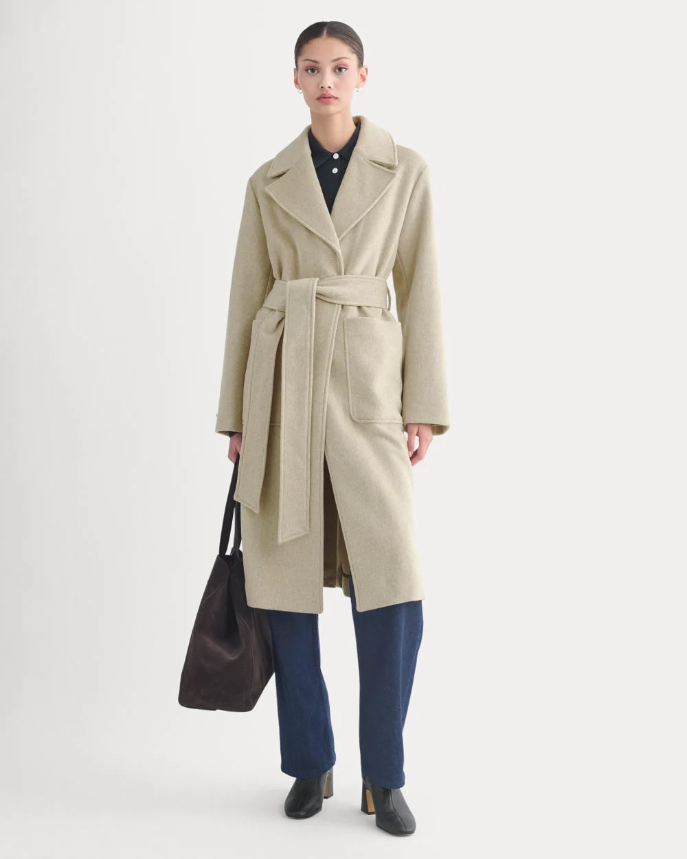 ReWool Belted Blanket Coat | Heather Wheat | Everlane