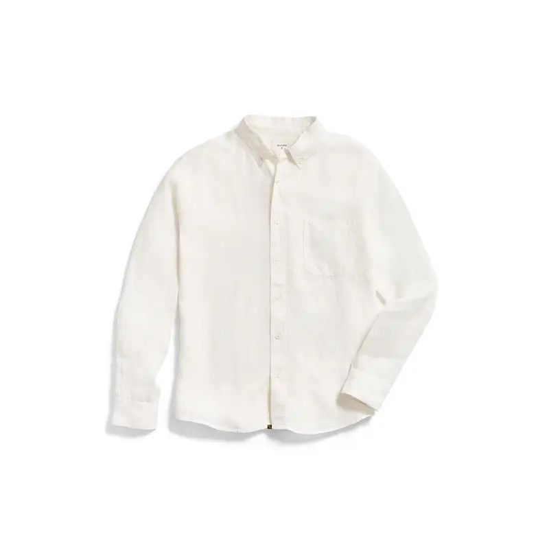 Billy Reid Tuscumbia Standard Fit Linen Button-Down Shirt in Olive at Nordstrom, Size Small | Nordstrom