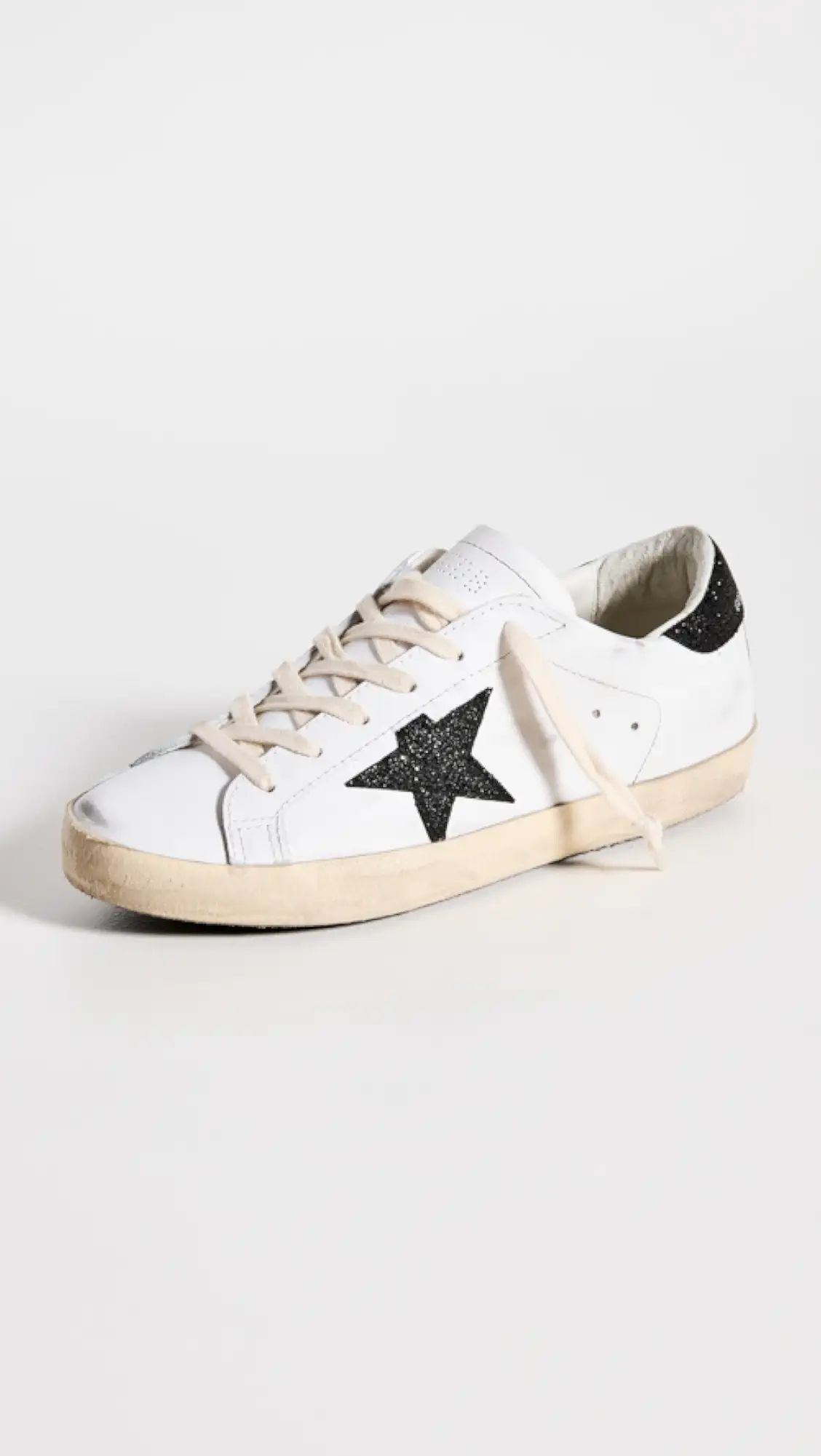 Super-Star Leather Upper Crystal Star Sneakers | Shopbop