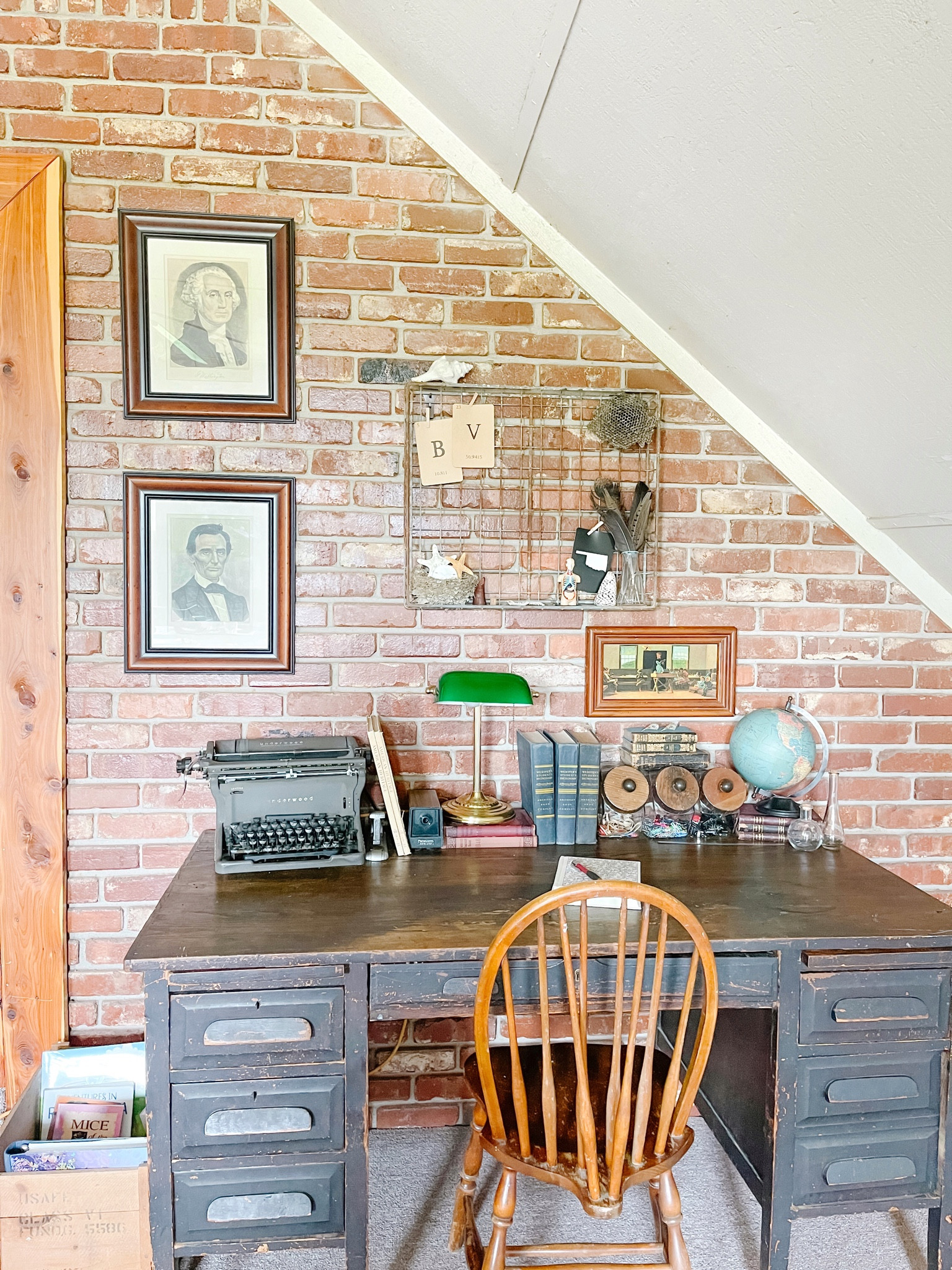 My desk in our homeschool/playroom is all vintage office and school. I love sitting here surrounded my nostalgia  

#LTKfamily #LTKhome