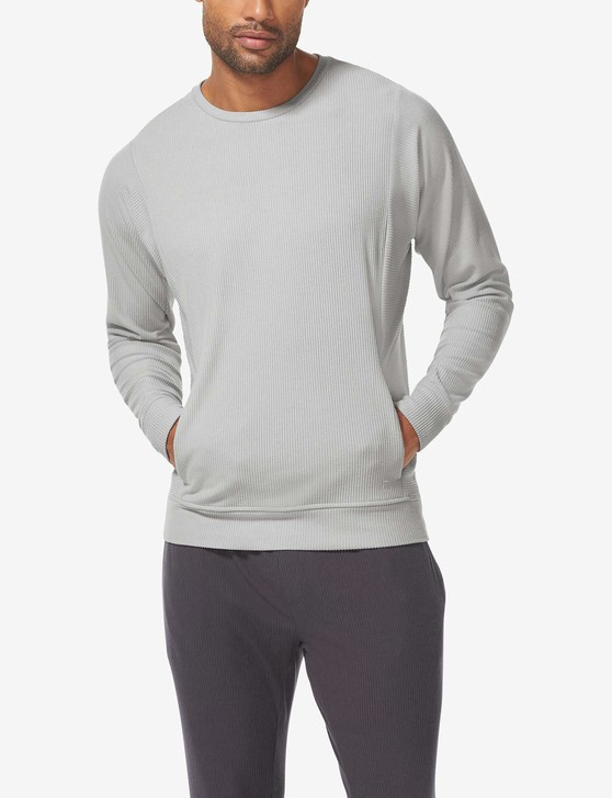 Zen Ribbed Crew Neck Sweatshirt | Tommy John