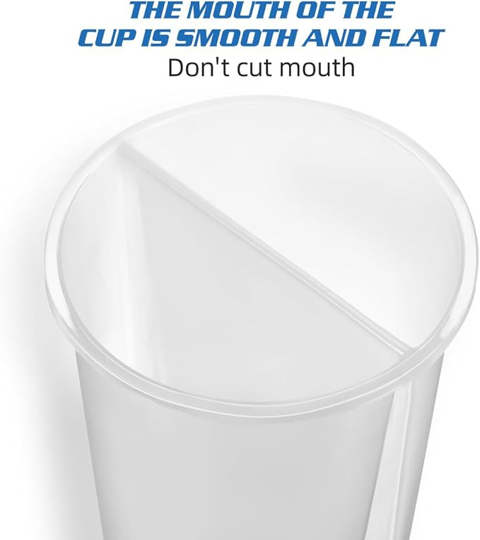 VICASKY 2-in-1 Split Cup for Drinks - 20 Pcs Thickened Disposable Double Cup with Lids Couple Sha... | Amazon (US)