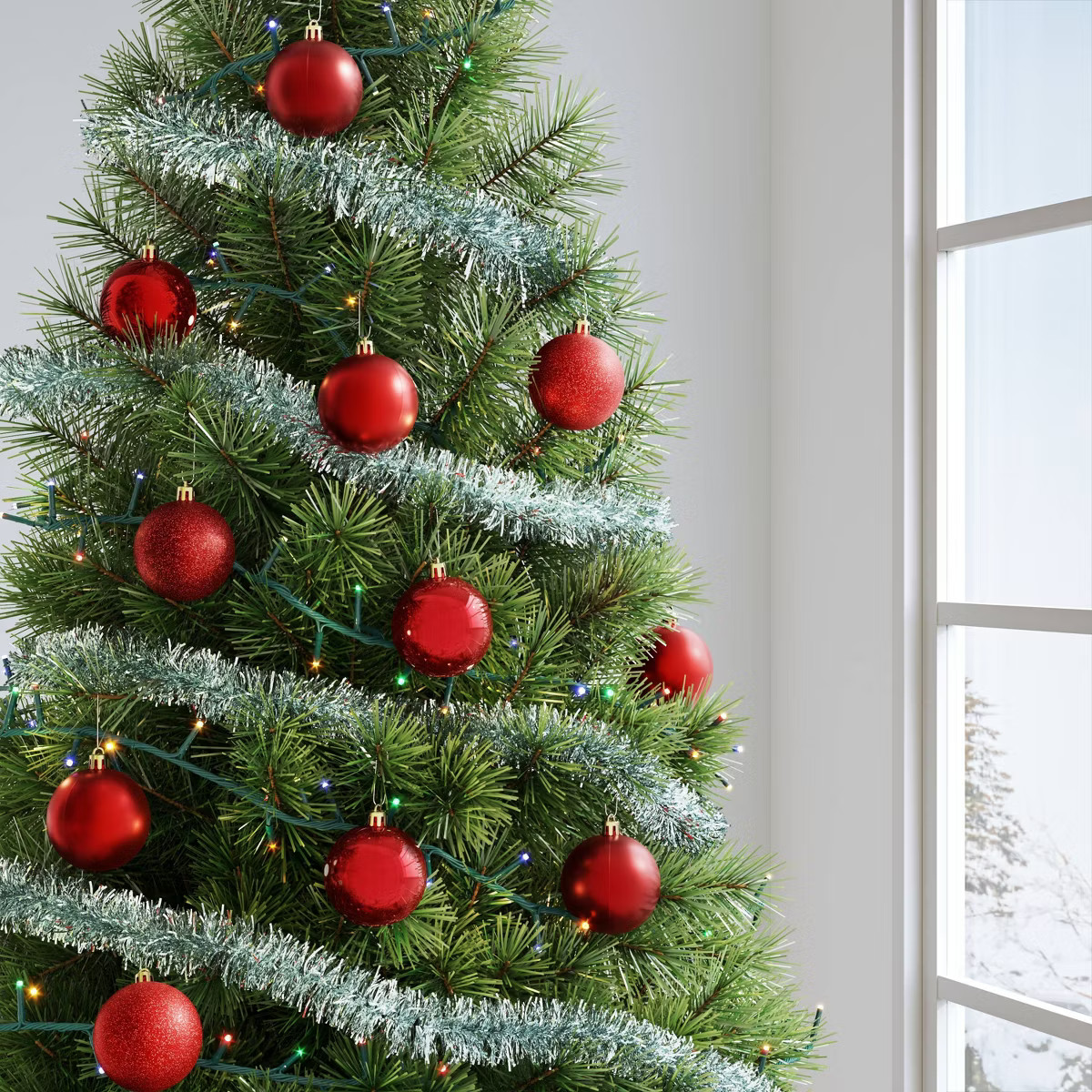 50ct Shatter-Resistant Round Christmas Tree Ornament Set - Wondershop™ | Target