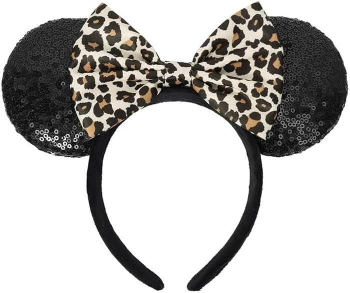 ASHONE Mouse Ears Headbands for Women Groups Mouse Ears Shiny Bows for Birthday Themed Events Acc... | Amazon (US)