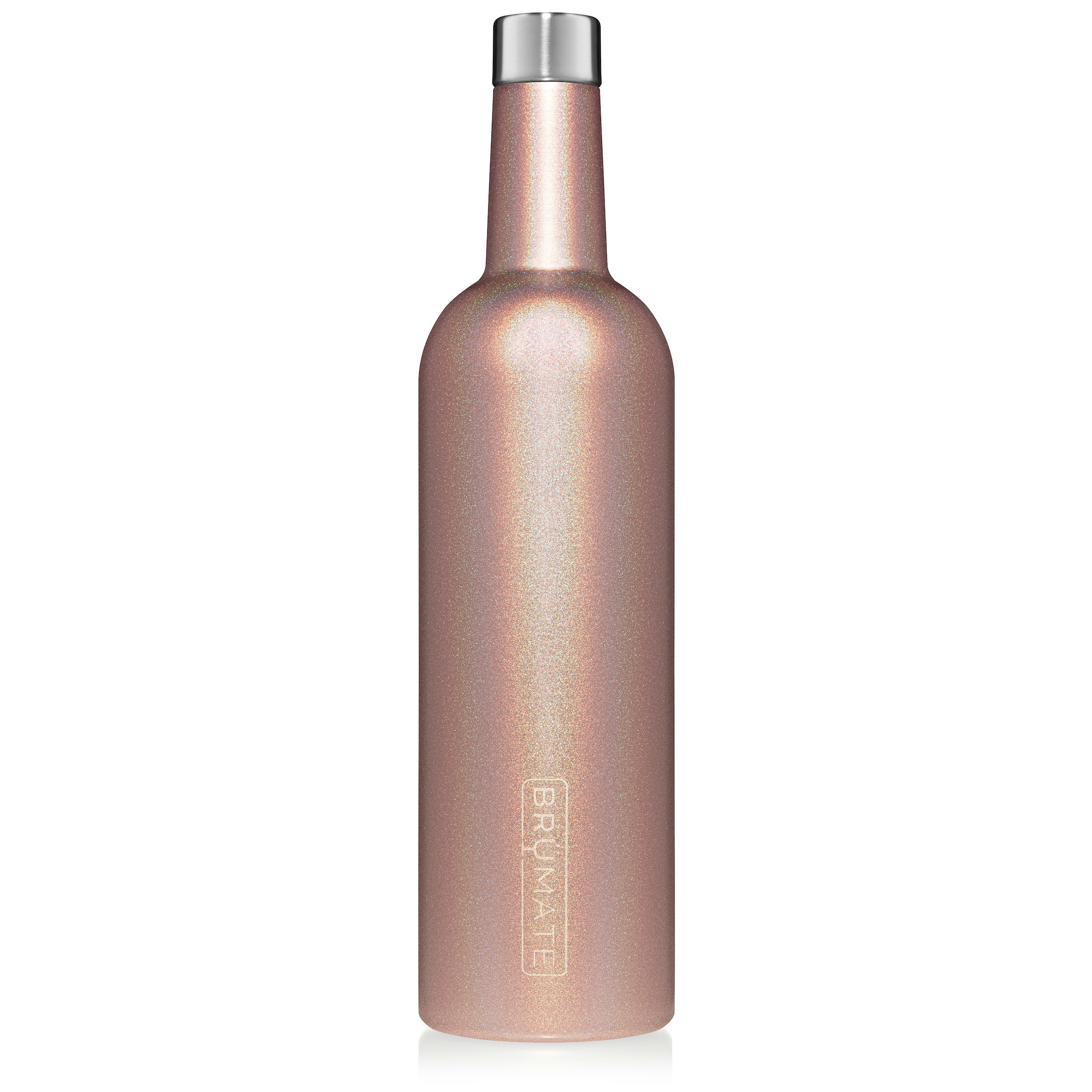 WINESULATOR™ 25oz Wine Canteen | Glitter Rose Gold V2.0 | BruMate