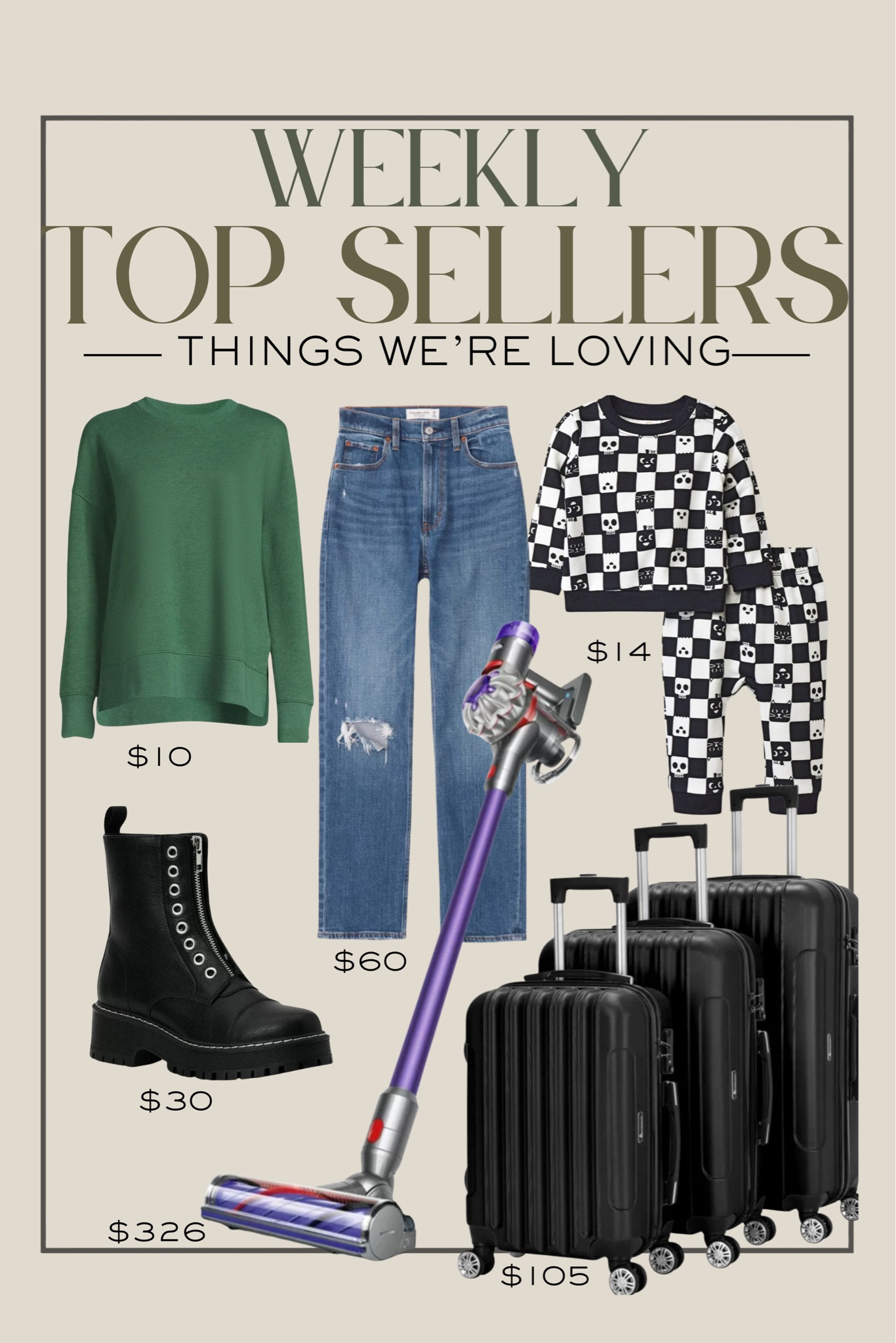 Our favorites from the last week! Can you believe the Walmart deals?! ! 

Walmart, Walmart deals, dyson vacuum, crewneck sweatshirt, Abercrombie jeans, baby pajamas, 
 
#fallfinds
#weeklyfavorites


#LTKSeasonal #LTKstyletip #LTKmidsize