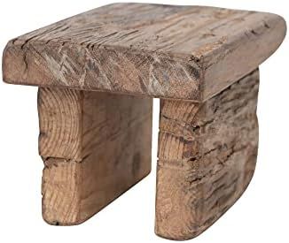 Creative Co-Op Reclaimed Wood Pedestal, Natural Decorative Accents, 10" L x 6" W x 6" H | Amazon (US)