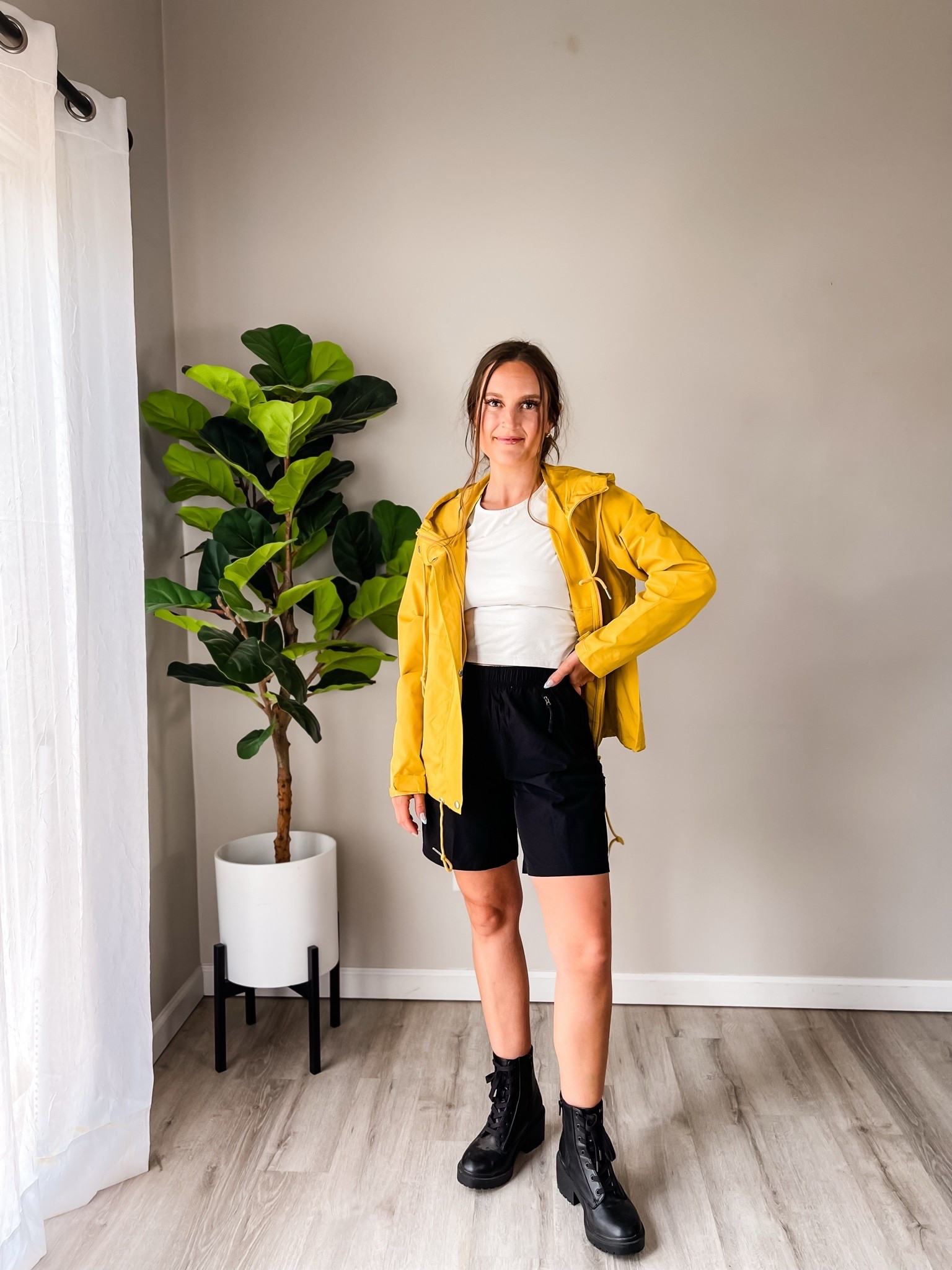 Rainy day outfit with a new jacket from Luvamia 💛

#LTKootd #LTKActive