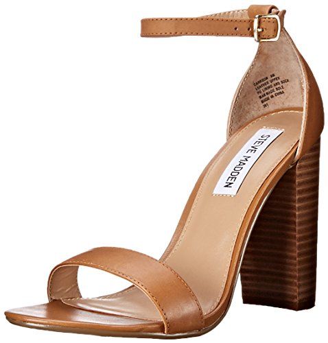 Steve Madden Women's Carrson dress Sandal, Tan Leather, 10 M US | Amazon (US)