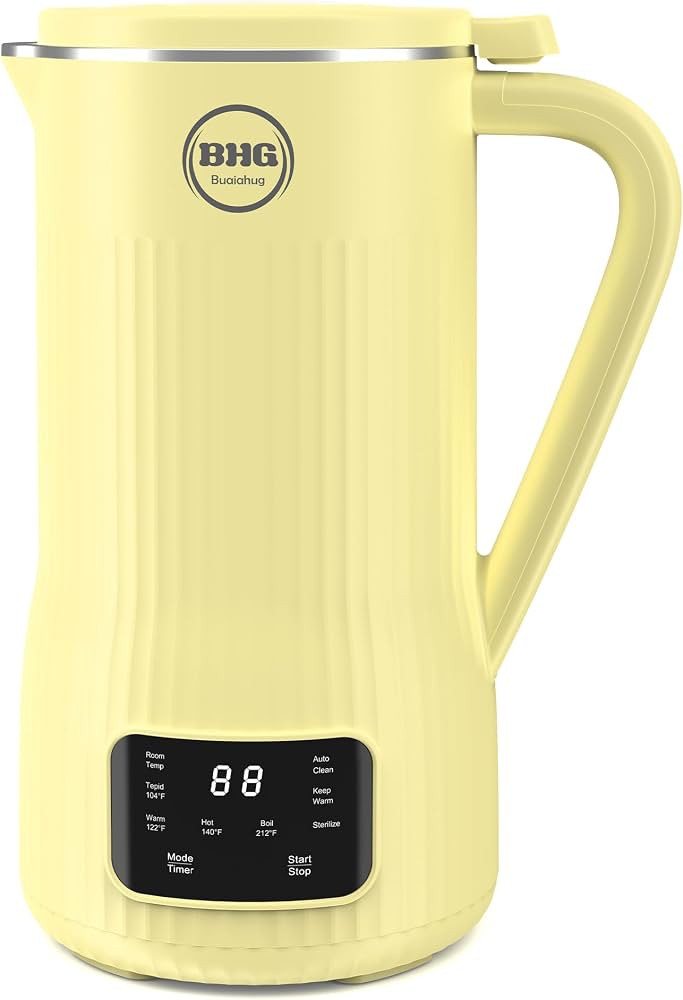 20oz Nut Milk Maker Machine - Multi-Functional Automatic Almond Milk Machine with 10 Blades, Plan... | Amazon (US)