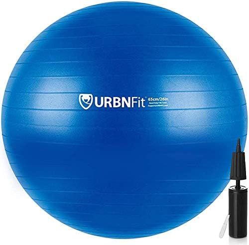URBNFit Exercise Ball (Multiple Sizes) for Fitness, Stability, Balance and Yoga Ball. Workout Gui... | Amazon (US)