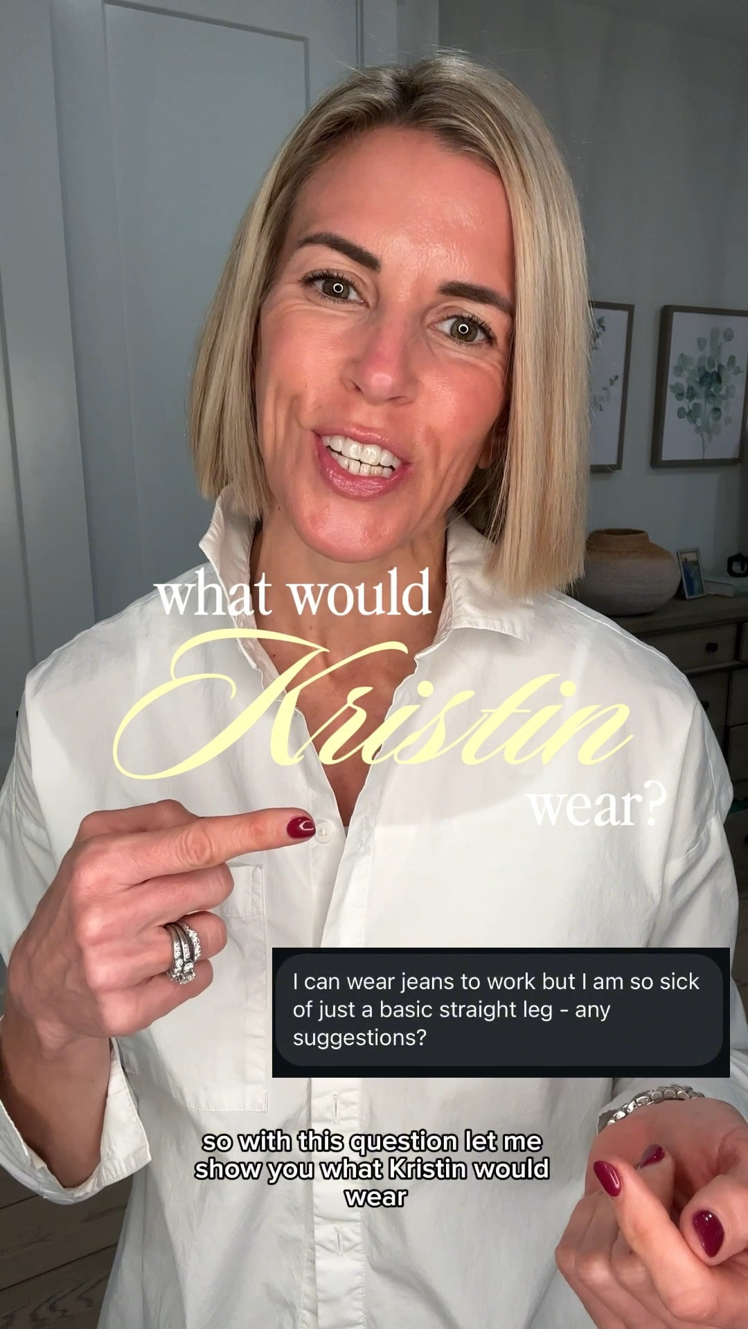 What would Kristin wear???

So many message asking me what I would wear for certain occasions or how I would style something. So I thought I would start sharing broadly!  So here is this weeks WWKW?

#LTKOver40 #LTKootd #LTKWorkwear