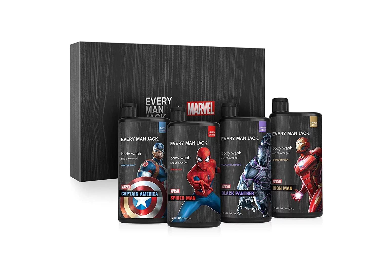 Every Man Jack Marvel Collector's Edition Hydrating Body Wash for Men, Naturally Derived, 16.9 oz... | Walmart (US)