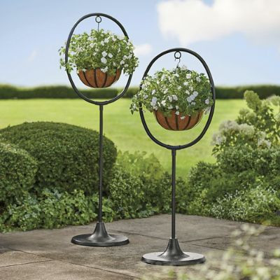 Ellipse Adjustable Basket Hanger | Grandin Road | Grandin Road