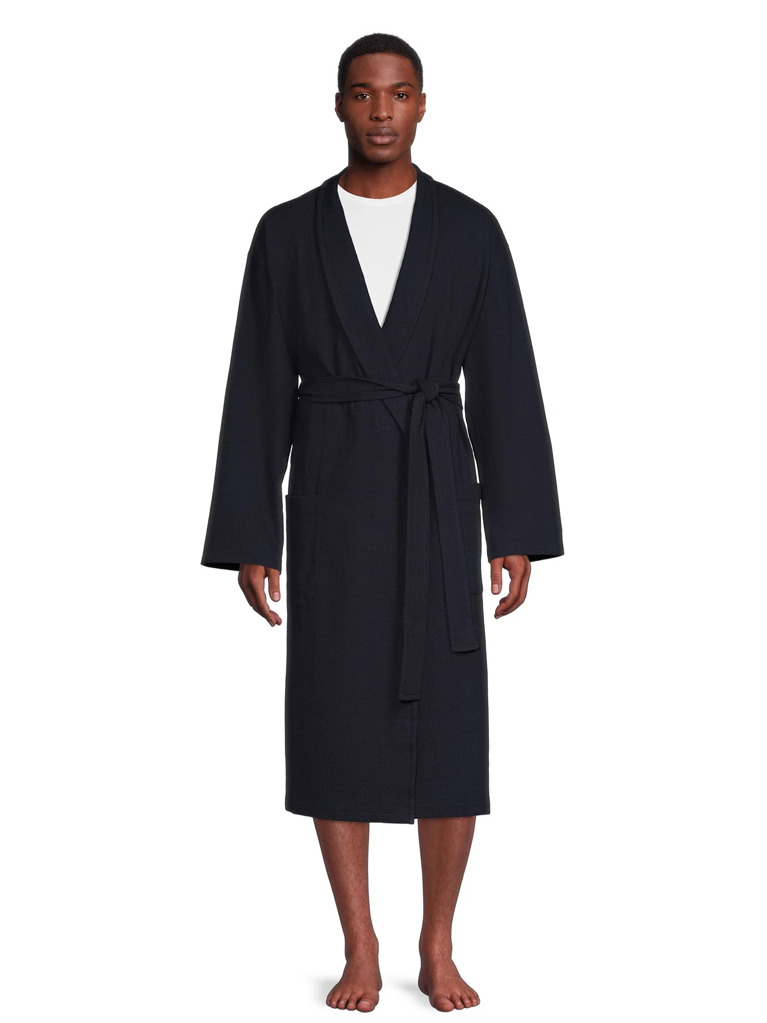 Hanes Men's Waffle Knit Robe | Walmart (US)