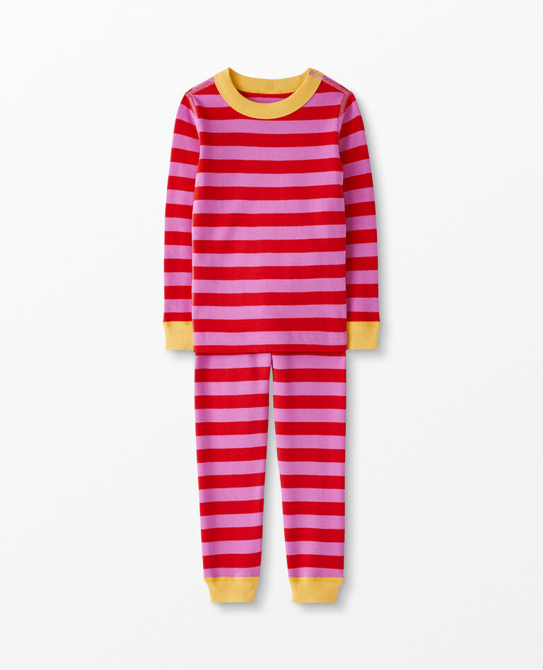Striped Long John Pajama Set | Hanna Andersson