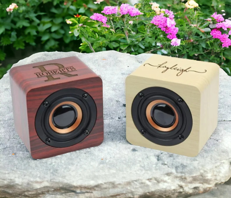 Groomsmen Gifts, Personalized Bluetooth Speaker, Portable Bluetooth Speaker, Mini Wood Speaker, B... | Etsy (US)