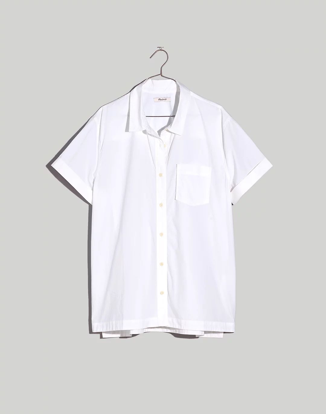 Signature Poplin Short-Sleeve Button-Down Shirt | Madewell