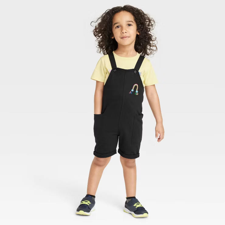Toddler Sleeveless Romper - Black | Target