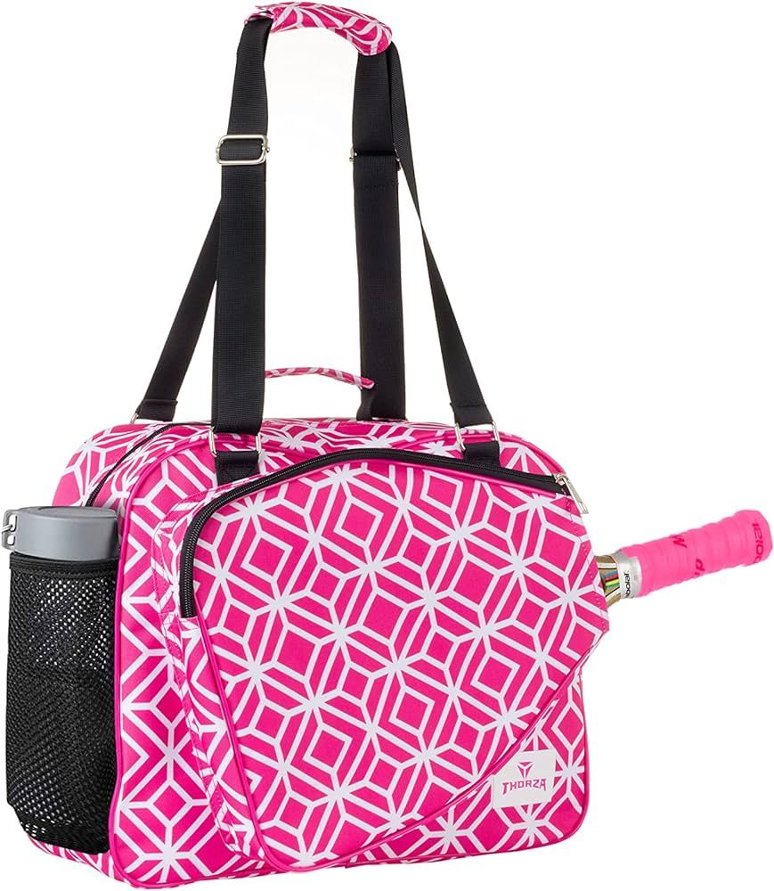 Thorza Pickleball Bag for Women with Paddle Holder, Mesh Side Pocket, Large Inner Storage, Carry ... | Amazon (US)