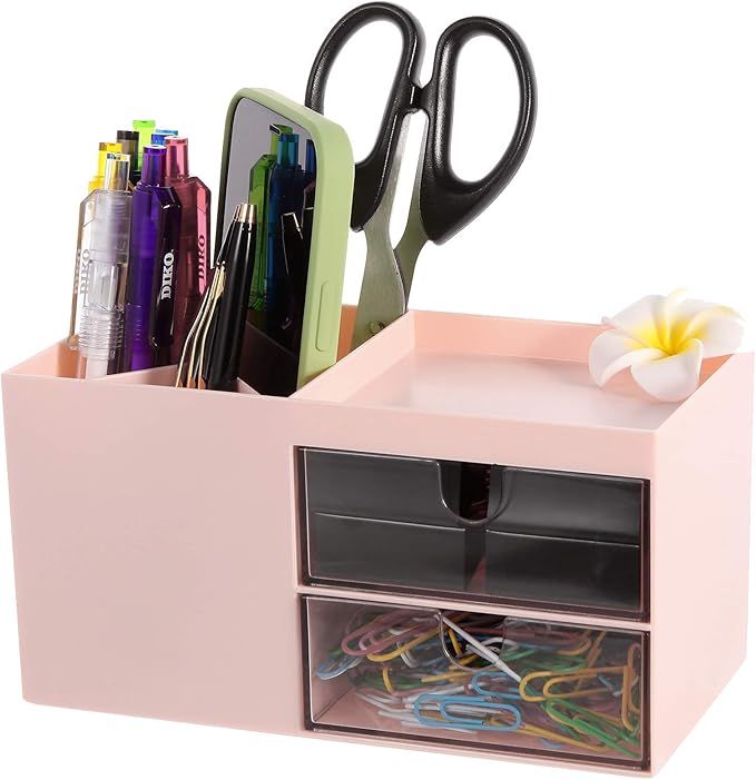 Pen Holder, Office Desk Organizer, and Accessories，Multi-Functional Pencil Cup， Pencil Holder... | Amazon (US)